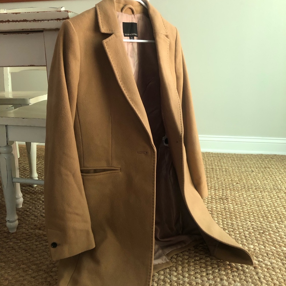 Banana Republic Italian Melton Top Coat or Car Coat. Size Small